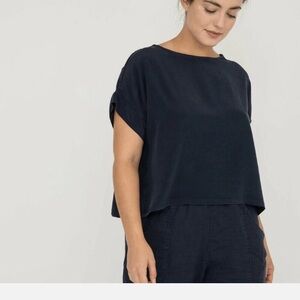 Elizabeth Suzann Georgia Tee in black, OS
